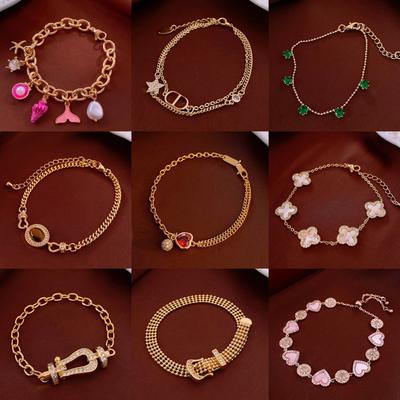 Zircon Love Bracelet Ins Retro Bracelet Light Luxury High-end Niche Jewelry