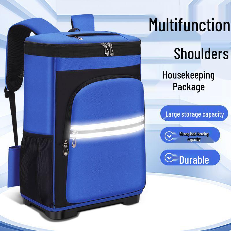 Large Household Cleaning Tool Backpack - Double Shoulder, Ideal for Home Appliance Repair and Storage