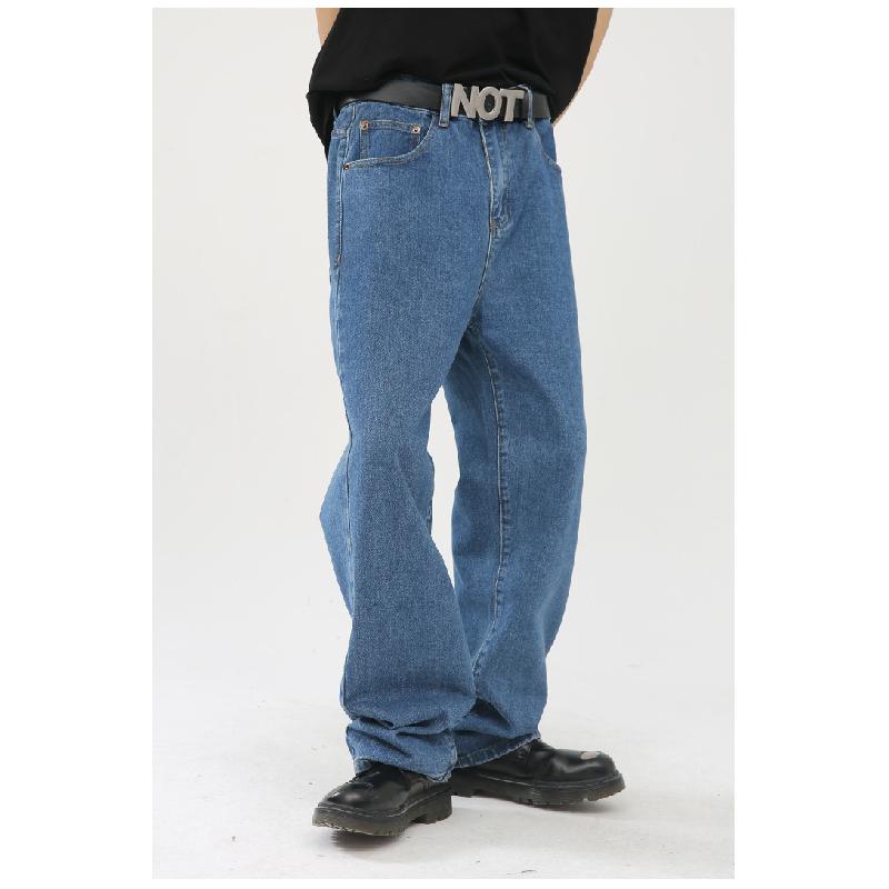 New loose-fitting Korean-style versatile slimming ins straight wide-leg pants for men, trendy casual trousers