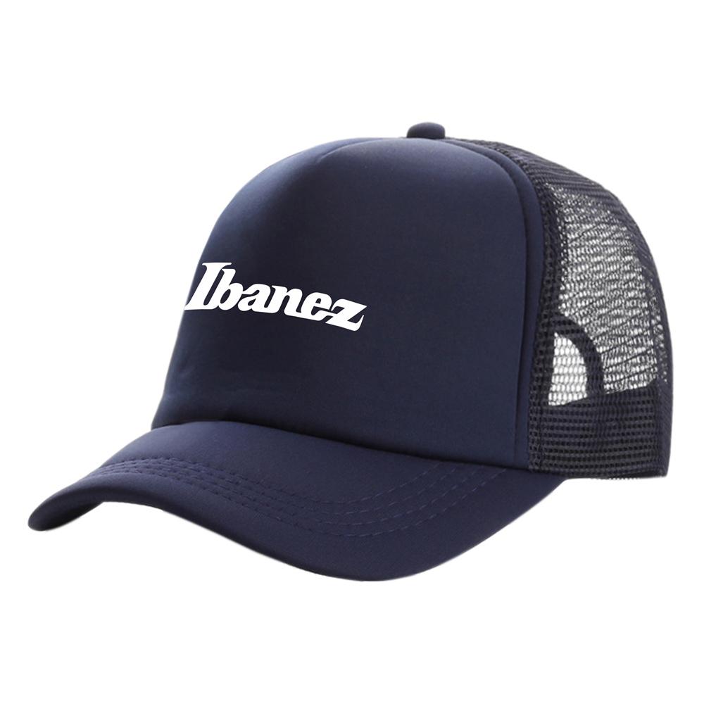 Guitar brand Ibanez Trucker Cap Unisex Cool Music Fans Hip Hop Ibanez Hat Baseball Cap Unisex Mesh Net Caps MZ-056