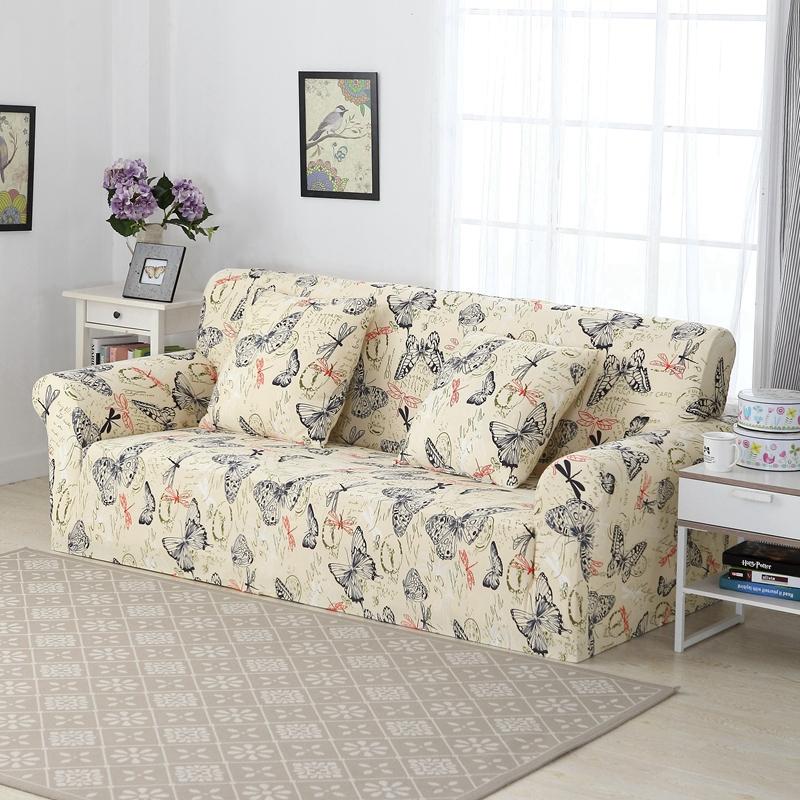 Elastic Sofa Cover Spandex Slipcovers Sofa Cover for Living Room Universal All-inclusive Sectional Couch Cover 1/2/3/4 seater