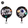 CUCU Rocket Astros Balloon Narozeniny Astronaut Kosmická loď Fólie Balónky Kreslený Sci-Fi Vesmírný anime motiv