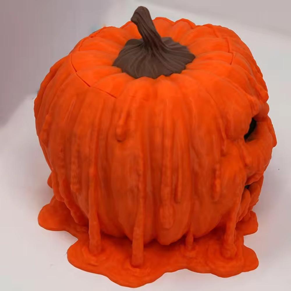 With Lid Candy Holder Resin Halloween Pumpkin Ornaments  Photo Props