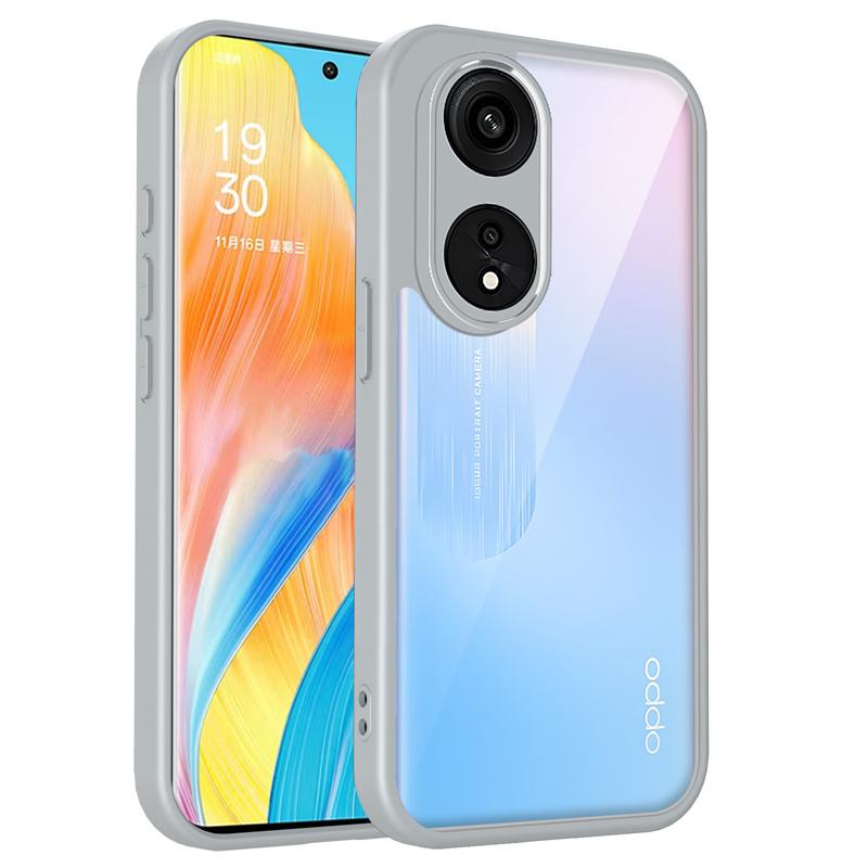OPPO A1 Pro 5G PHQ110 Case Shockproof Silicone Bumper Clear Back Hard Cover Matte Phone Case for OPPO A1 Pro A1Pro OppoA1Pro 5G
