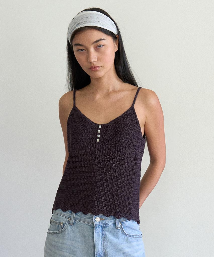 Manggomaenipeullijeu Sahara Knit Bustier_Charcoal