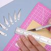 DIY Craft Carving Knife Metal Wood Carving Blade Replacement Leather Arts Craft Tools