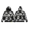 High Street Amerikanischer Stil Kapuzenpullover Paare Lockerer Schnitt Streetwear Winter