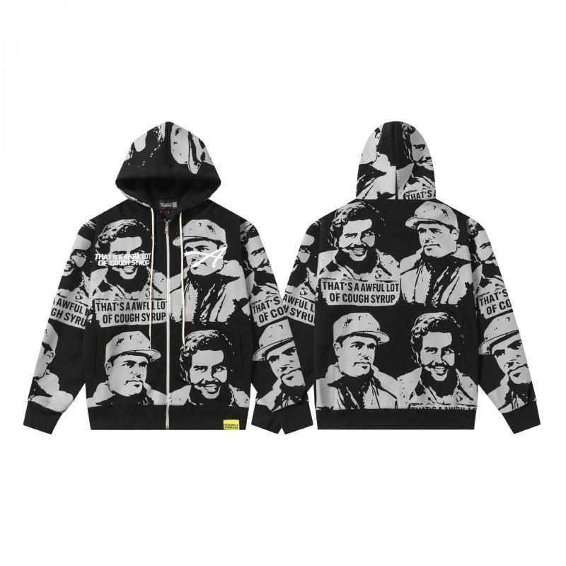 High Street Amerikanischer Stil Kapuzenpullover Paare Lockerer Schnitt Streetwear Winter