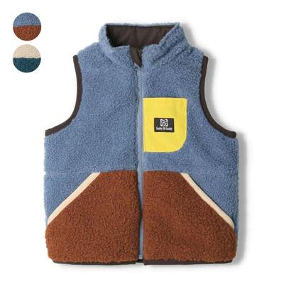 【Kinderkleidung】 Daddy Oh Daddy (Daddy Oh Daddy) Lammfell-Wende-Weste 90cm-140cm V50202