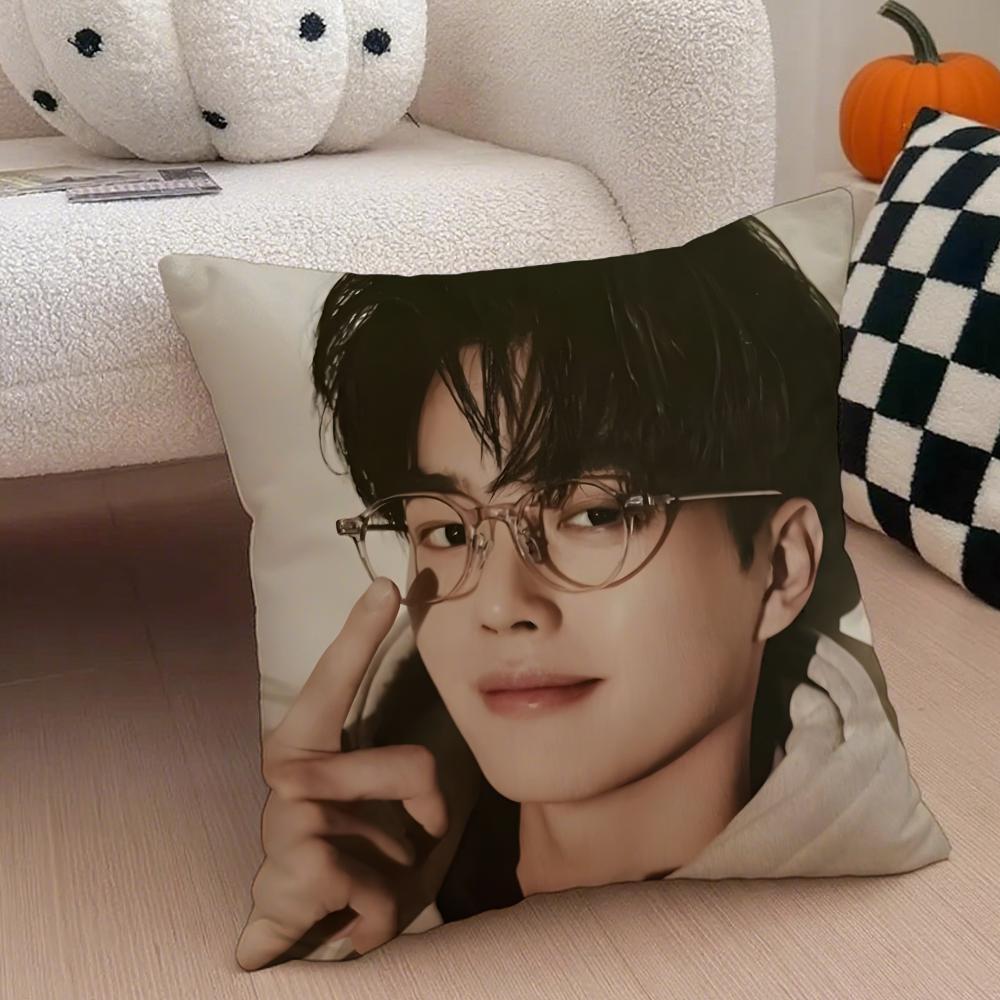 Handsome Charming Korean Actor SSong Kang Cushion Cover Throw Pillow Cover Hidden Button Durable Polyester Chair Cushion