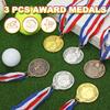 PATIKIL 2" Metal Award Medals 3 Pieces 2nd and 3rd