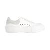Alexander Mcqueen Deck Skate Plimsoll Lace Up White Women's 654593W4MV79000