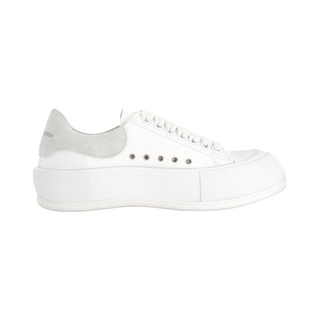 Alexander Mcqueen Deck Skate Plimsoll Lace Up White Women's 654593W4MV79000