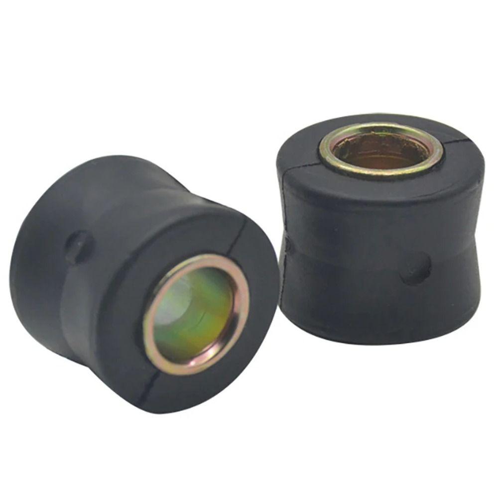 4Pcs Fixed Ring Shock Absorber Bushes 10MM 12MM Black Rubber Sleeve Motorcycle Electric Vehicle Universal Buffer Rubber Ring