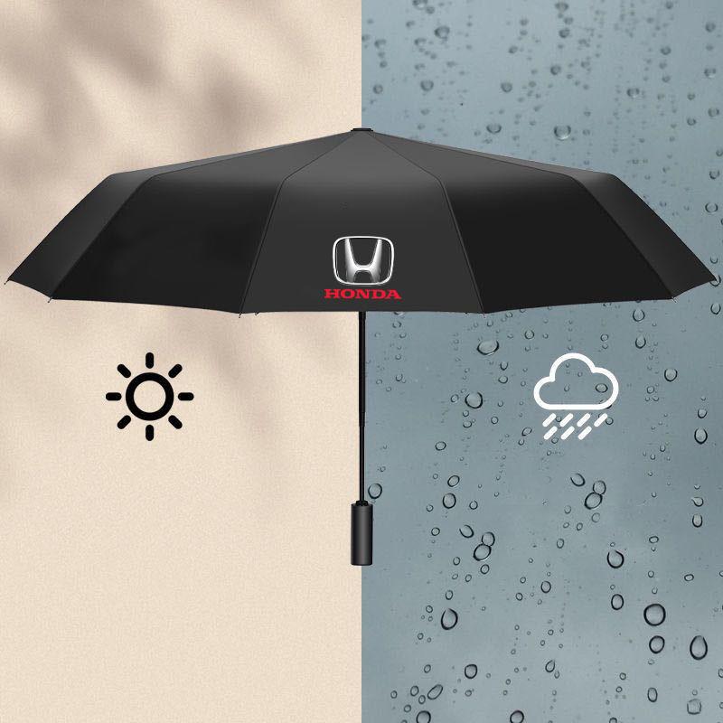 Windproof Double Layer Resistant Umbrella Fully Automatic Rain Umbrella For Honda Fit Civic Accord 7 8 9 10 Pilot City Jazz CRV