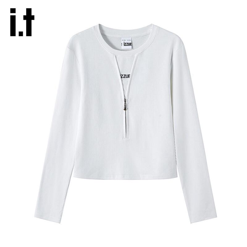 Izzue IT Women s Casual Half-Zip Long-Sleeve T-Shirt XL