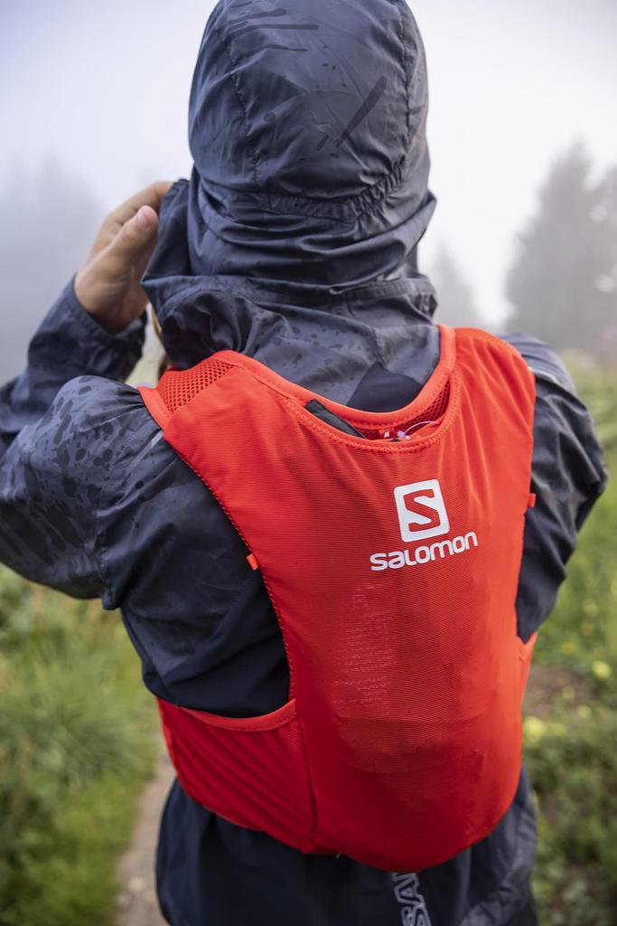 Salomon Trinkweste ADV HYDRA VEST 4 Hydra Weste Feurig Rot Größe (Fortgeschritten 4) XS~XL