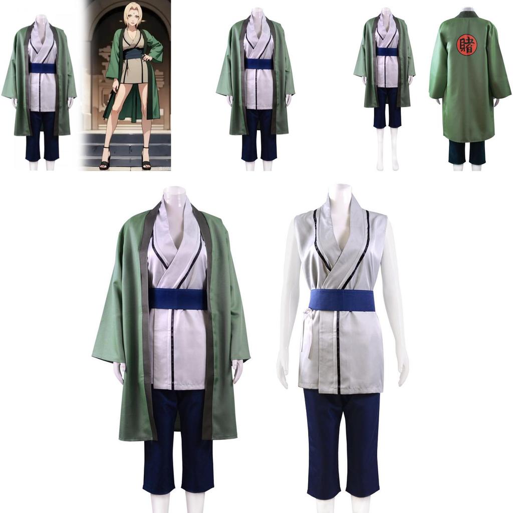 Naruto Tsunade Cosplay Costume With Polyester Fabric For Anime Role Play And Events