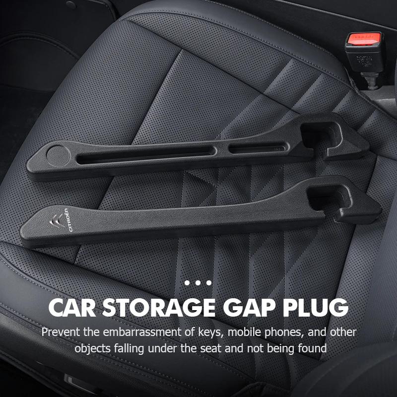 2pcs Car Seat Gap Filler Side Seam Plug Leak-proof Filling Strip For Citroen C5 C1 C2 C6 C4L DS3 DS4 DS5 C-Elysee Grand Berlingo aia256