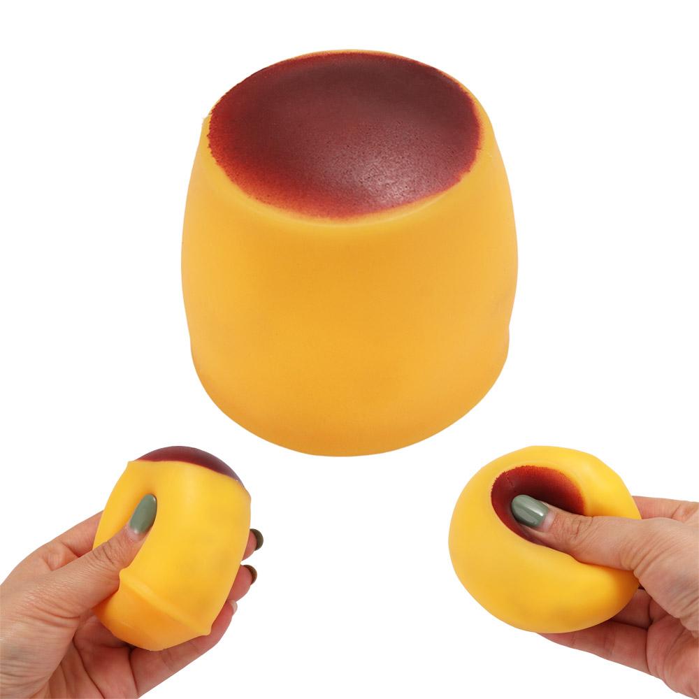 Squeezing Ball cu Sunet Crocant Distracție Eliberare Jucărie Pudding Squishy Mingie Pudding Handmade Copii Adulți