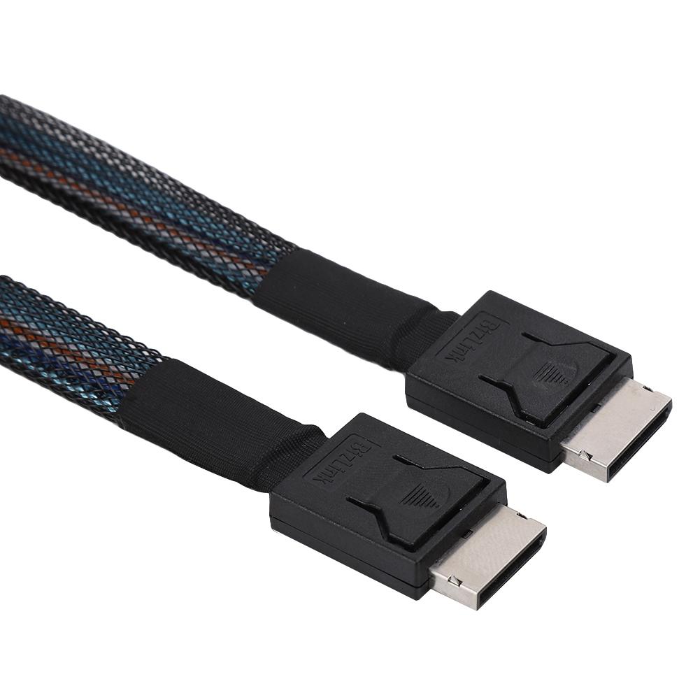 Cabledeconn SFF 8611 TO SFF 8611 Server High Speed HDD Data Transmission Cable 0.5M