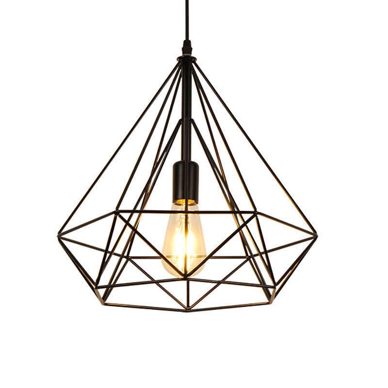 NuFeng Diamentowa Klatka dla Ptaków Artystyczna Lampa Wisząca