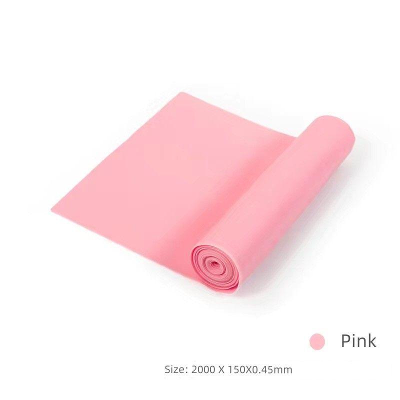 

Yoga Tension Sheet Elastic Band Open Shoulder Hip Shoulder Stretch Sports Men and Women Workout Strength Training Resistance Band 2 M pink (35 lbs)