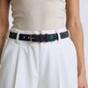 Trendy Flower Rivets Waist Belt with Candy Color Eyelet Adjustable Waist Band For Casual Outfit Party Waist Decoration