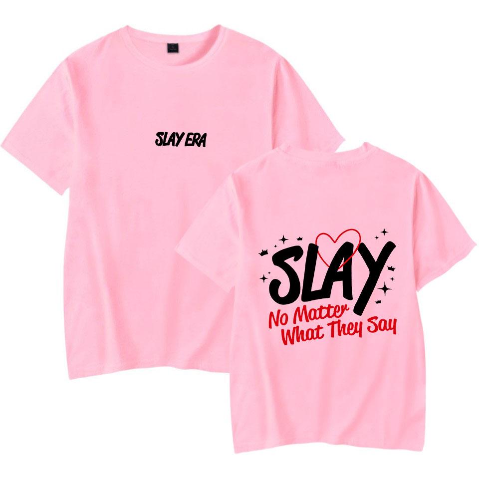 

Spencer Barbosa Merch SLAY ERA Print Tshirt Unisex Fashion Funny Casual HipHop Style Short Sleeve Tee Streetwear 4XL