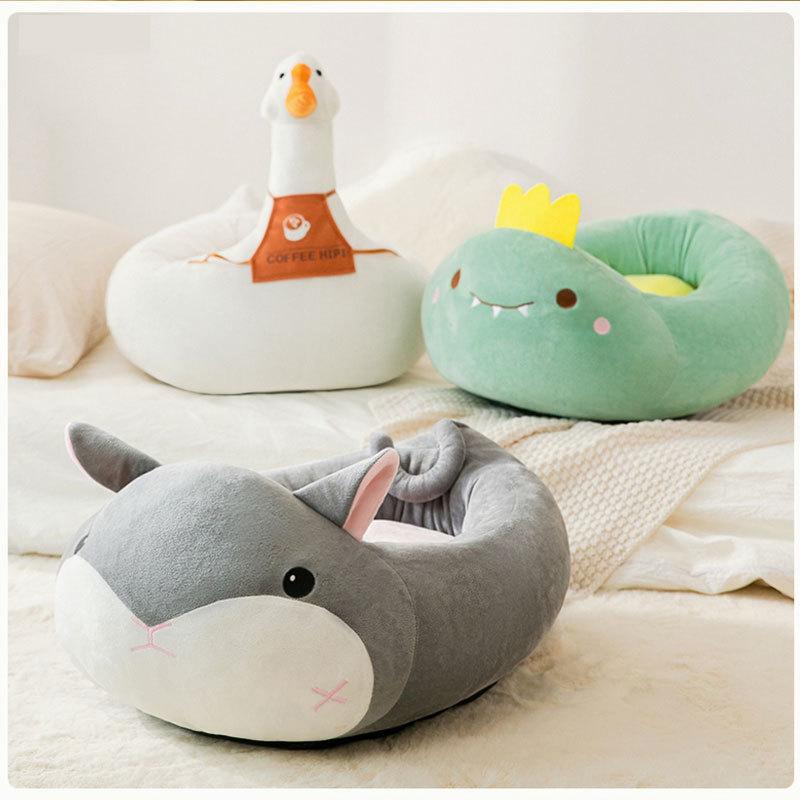 Cat Litter Winter Cute Animal Shape Cat Semi-enclosed House Bed Warm Dog Litter Small Dog Pet Supplies