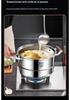 316 Stainless Steel Multi-Layer Steamer Pot - High Capacity, Food Grade, Thick Design