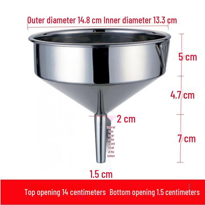 Ruhan Extra Thick Stainless Steel Funnel