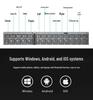 Tragbare dreifach faltbare Bluetooth-Tastatur für Mobiltelefon, Tablet & Laptop
