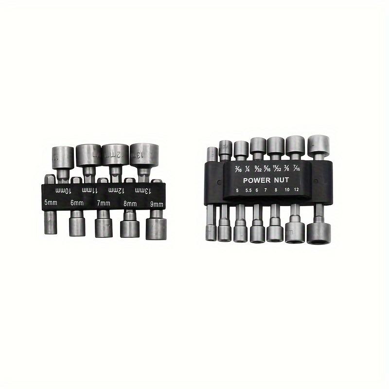 23pcs Internal Hexagonal Socket Wrench Screw Socket Electric Screwdriver Head Self Tapping Screw Power Nut Driver Drill Bit 1/4