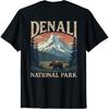 (ON BACK)Denali Mountain Peak Elevation Alaska National Park T-Shirt
