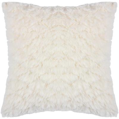 Heya Home Faux Fur Fluff Ball Cushion Cover