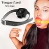 JSSMATE Silicone Mouth Ball Gag with Tongue Plug