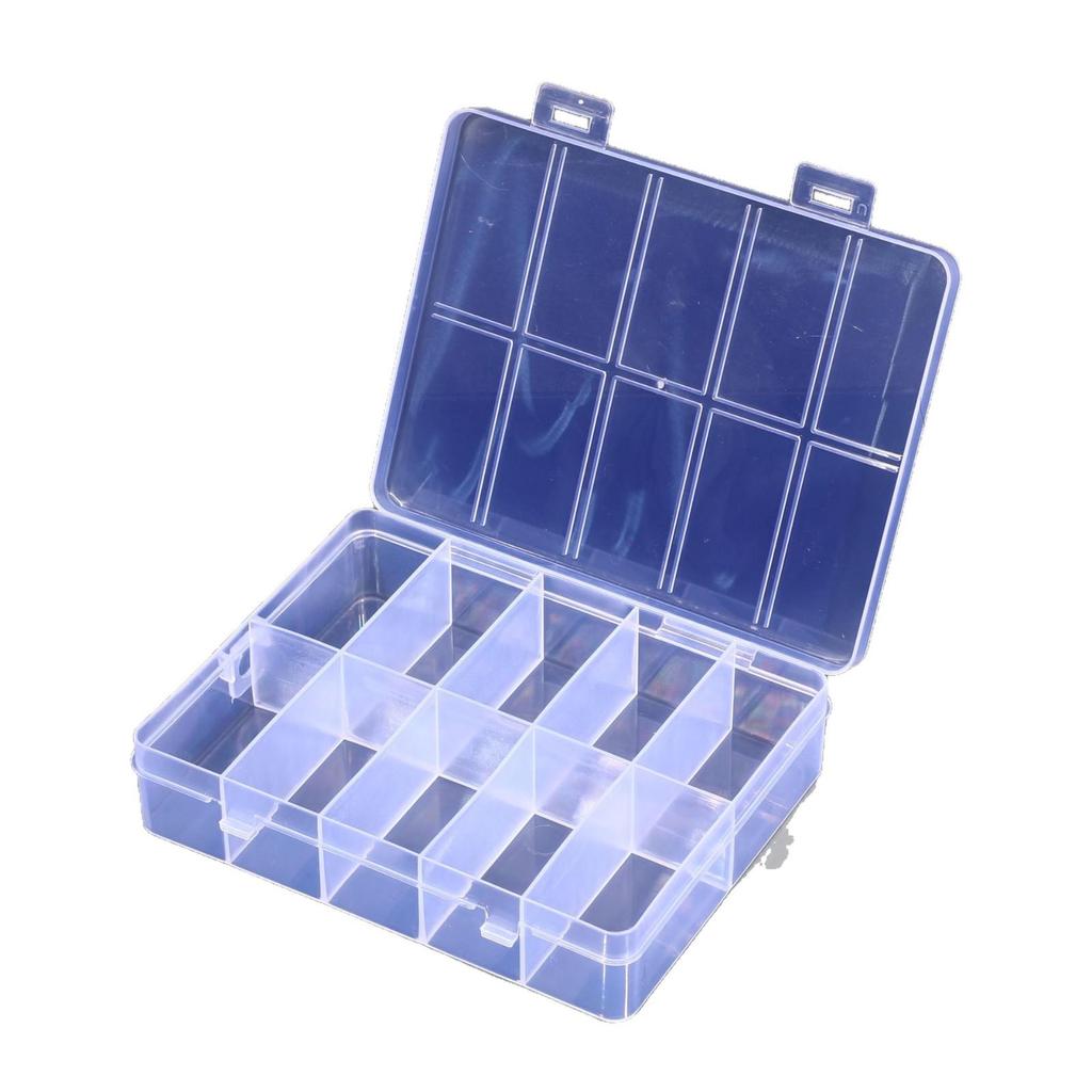 10-Compartment Thickened PP Plastic Jewelry Organizer for Earrings & Necklaces, Dustproof & Transparent