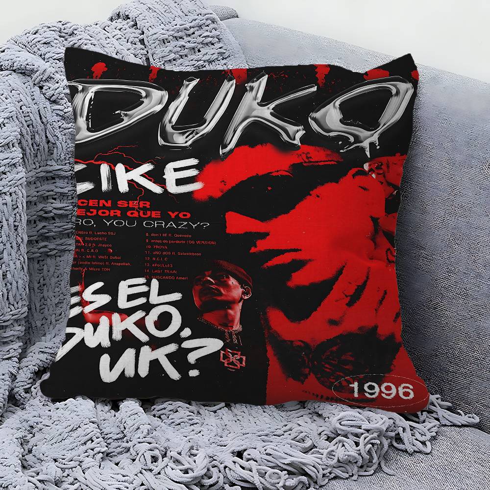 Rapper Duki Pillow Cover Design Cushion Cover Decor Holiday Decorati