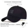 Casquette de baseball unisexe d'extérieur avec décoration d'étiquette en cuir PU tendance, casquettes hip-hop ajustables en coton, chapeau de papa, casquettes de camionneur