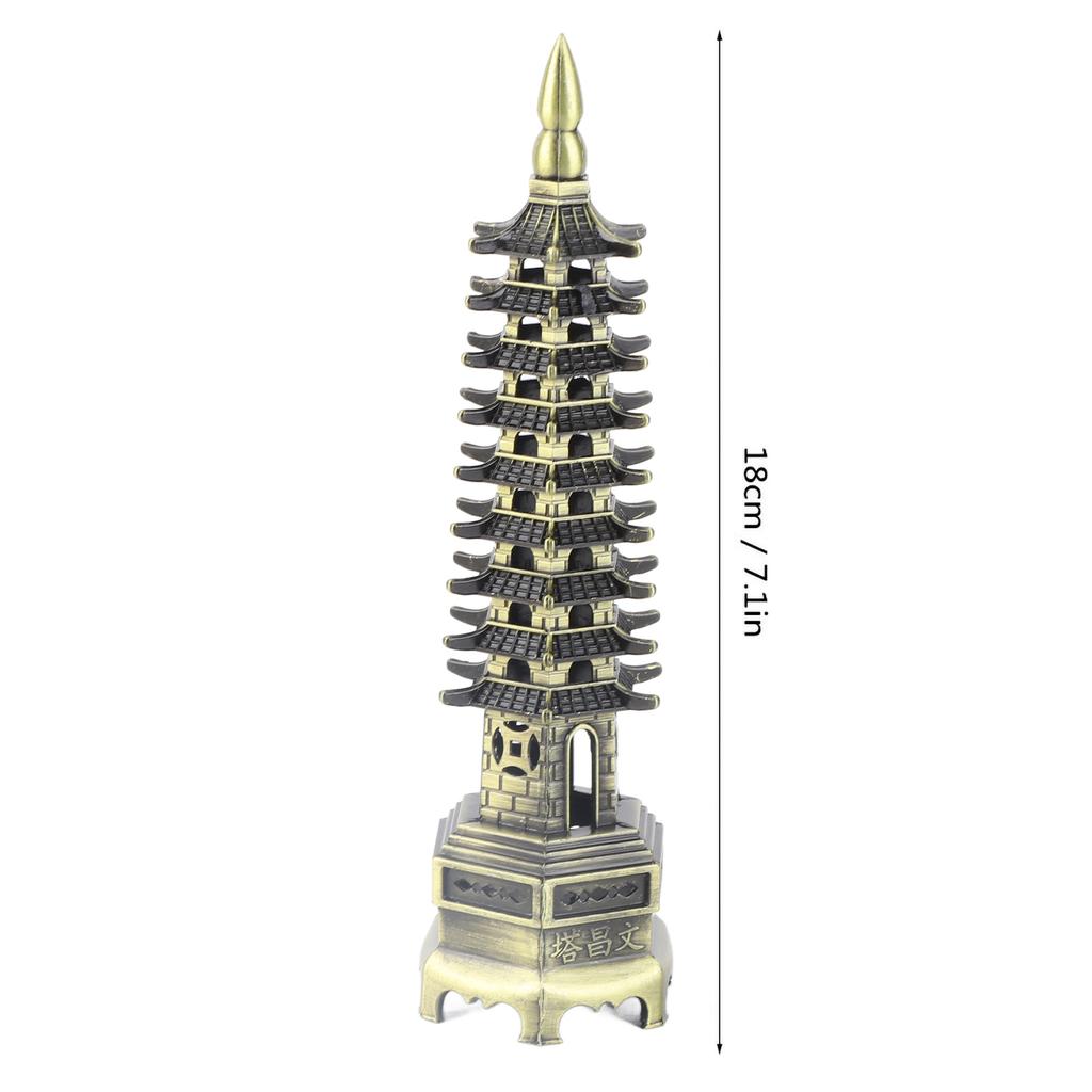 Chinese   WenChang Tower Model Miniature Tower Ornaments   Home Desktop Decor