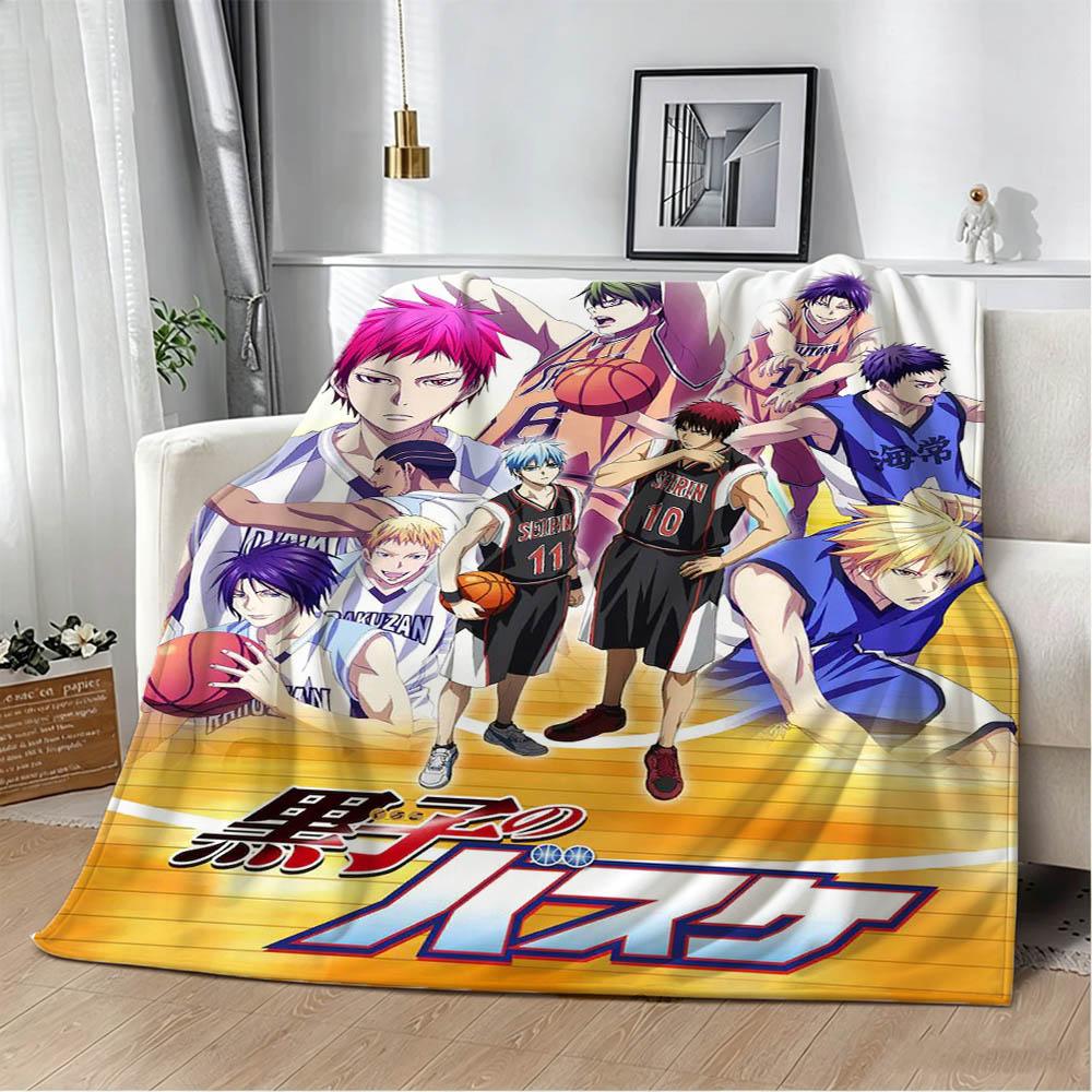 New K-Kuroko No B-Basket Cartoon Game 3D Flannel Blanket Soft Throw Blanket Art For Home Decor Bedroom Bed Sofa Picnic Fans Gift