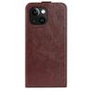 R64 Vertical Flip Leather Case For iPhone 15