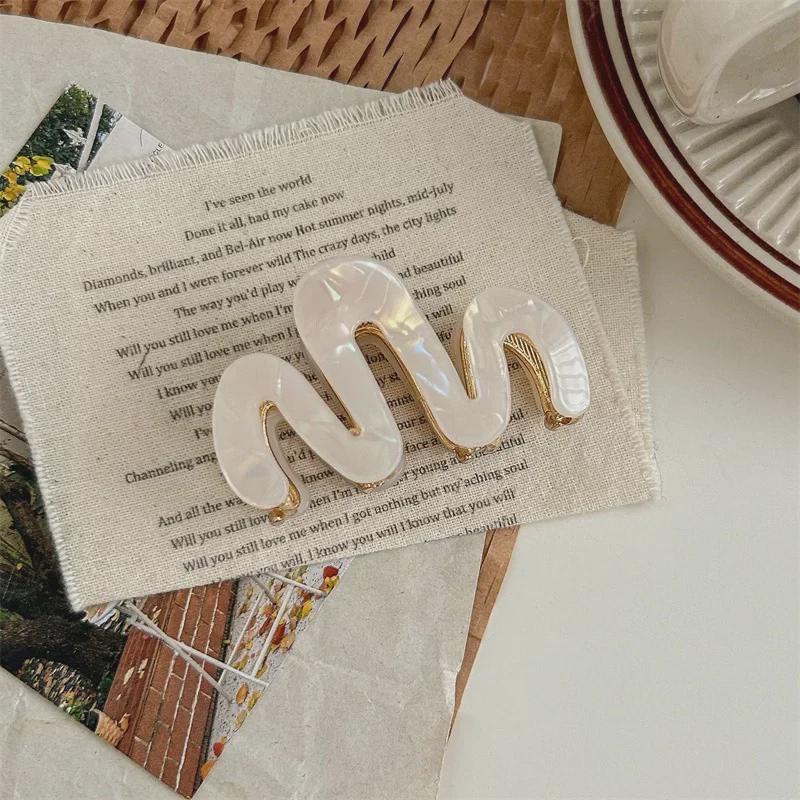 

Заколка для волос Mermaid Ji из высококачественной уксусной кислоты - элегантная заколка для затылка для женщин