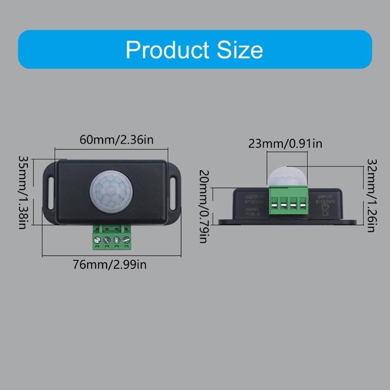 Automatic Lighting manager With 120° Coverage 4A Output For Cabinets Closets Shelves Easy Installation