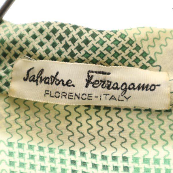 Salvatore Ferragamo Overall handle Long sleeve one piece Green system Women Used