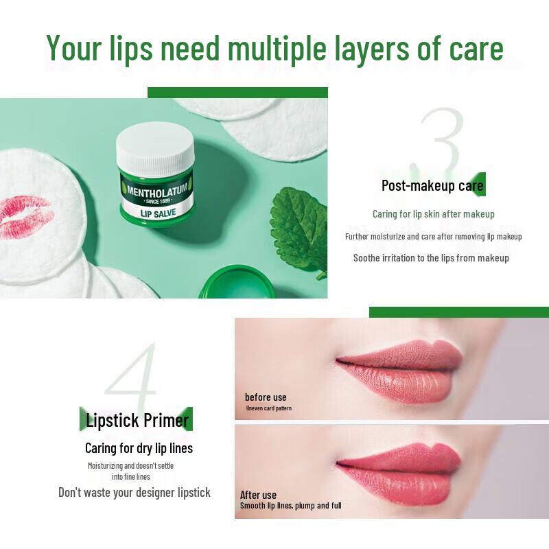 Mentholatum Menthol Lip Repair Balm 3-Pack
