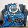 Manchester City Wappen Decken Flanell Bedruckt Atmungsaktiv Warm Überwurf für Zuhause Büro Bettwäsche 0708a21