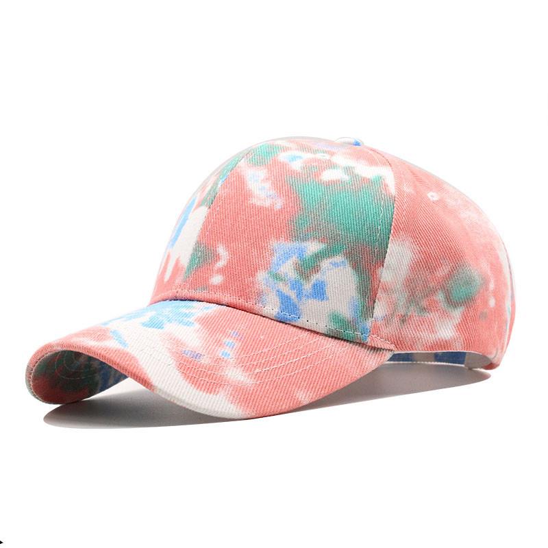 New tie-dye baseball cap men's and women's fashion trend cap spring and summer outdoor leisure visor