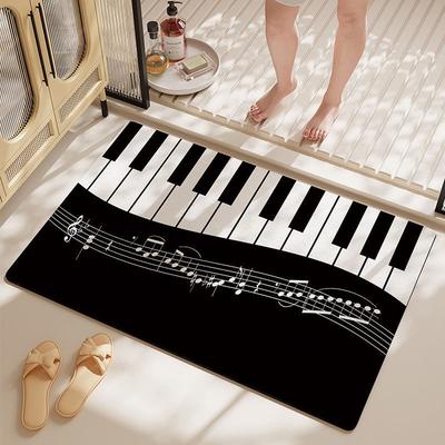 Krémový styl Piana Koberec Koupelna Protiskluzová Absorpční Podložka Obývací Pokoj Kuchyně Rohožka ke Vstupním Dveřím Domácí Dekorace
